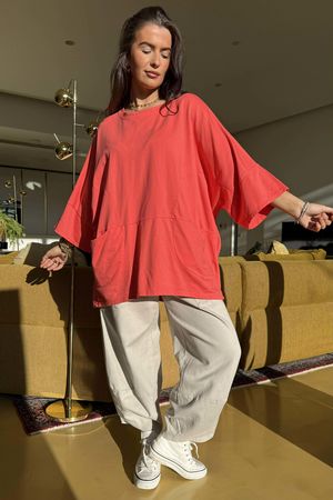 Lagen Nola Oversized Sweat Watermelon